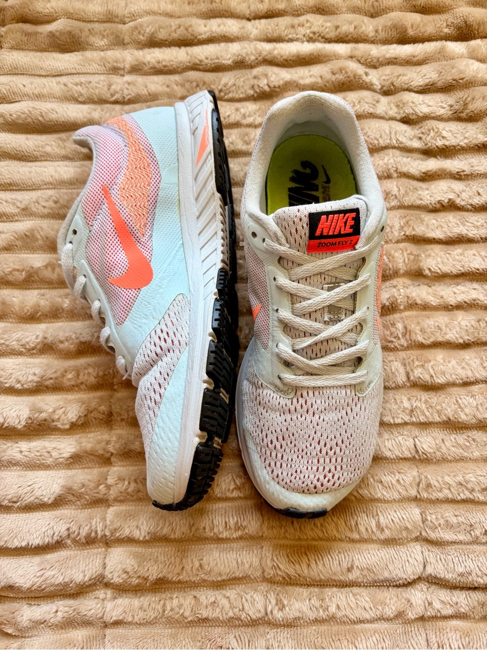 Nike Zoom Women Running Shoes  - White & Coral